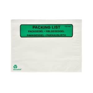 Følgeseddellommer Docustick Green C5 med tryk - (1000 stk.)