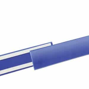 Lagerlomme/etiketholder selvklæbende 297x74 mm blå - (50 stk.)