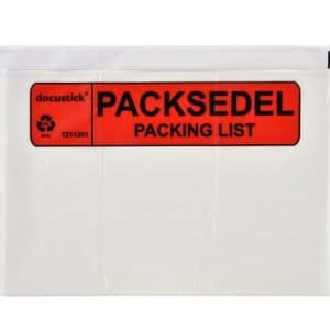 Følgeseddellomme C4 Med Tryk 500st